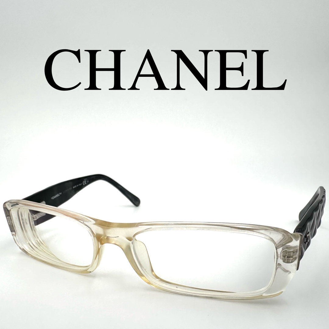 CHANEL(シャネル)のCHANEL シャネル メガネ 度入り 3124 ココマーク スクエア フルリム レディースのファッション小物(サングラス/メガネ)の商品写真