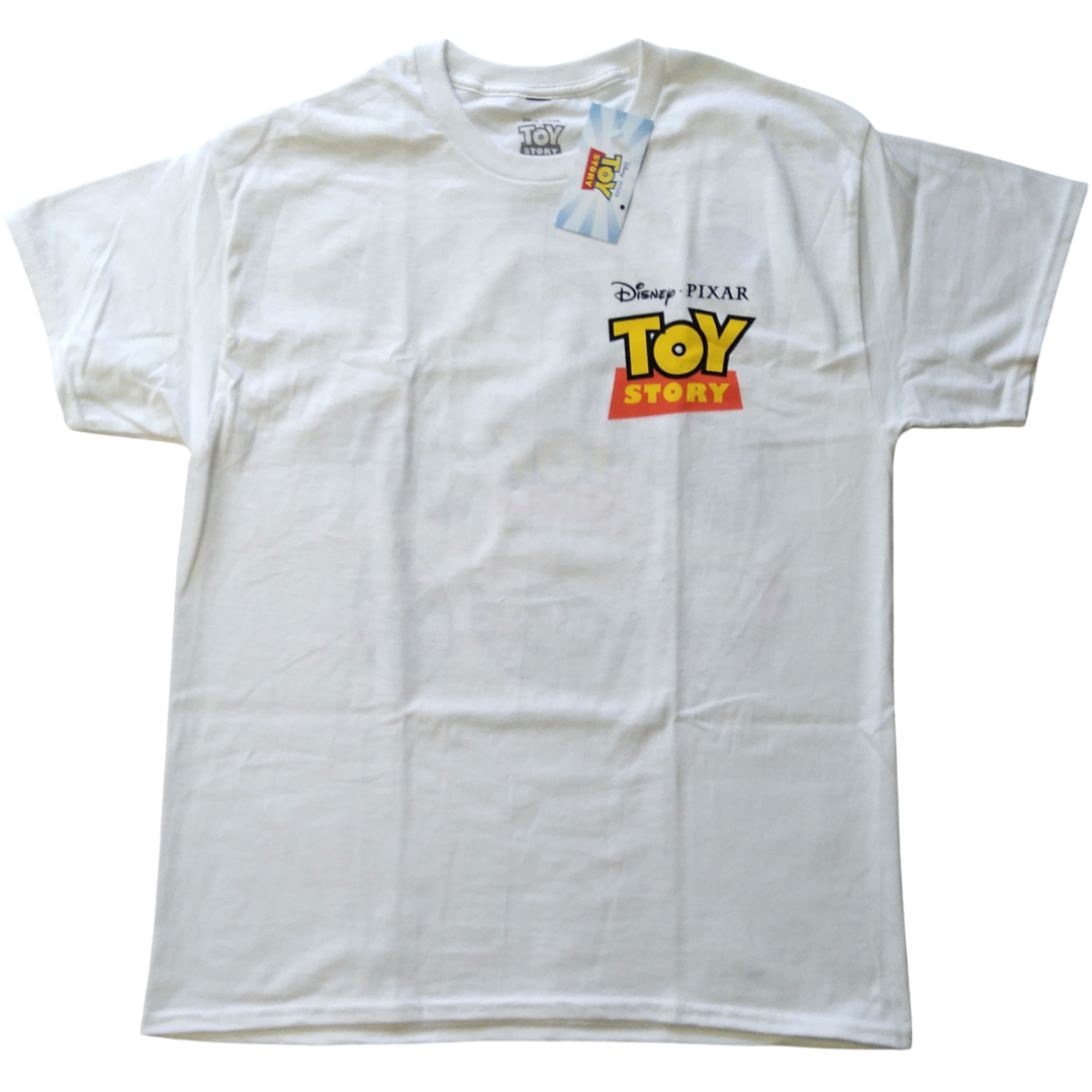 Disney(ディズニー)のトイ・ストーリー　Tシャツ　大きいMサイズ　白　ディズニー　ピクサー　公式 * メンズのトップス(Tシャツ/カットソー(半袖/袖なし))の商品写真