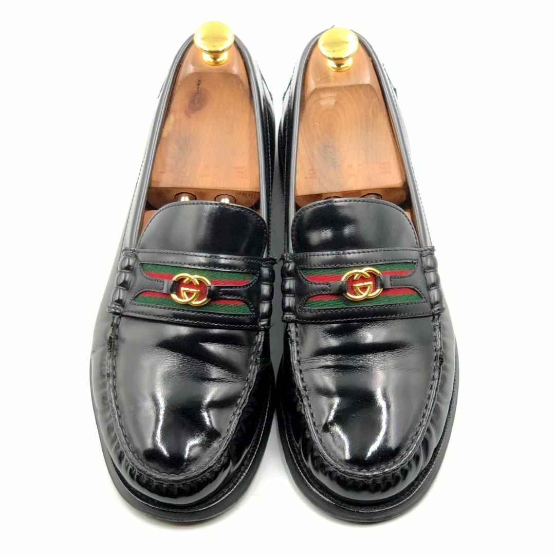 GUCCI インターロッキングG ホースビット ローファー メンズ 6h