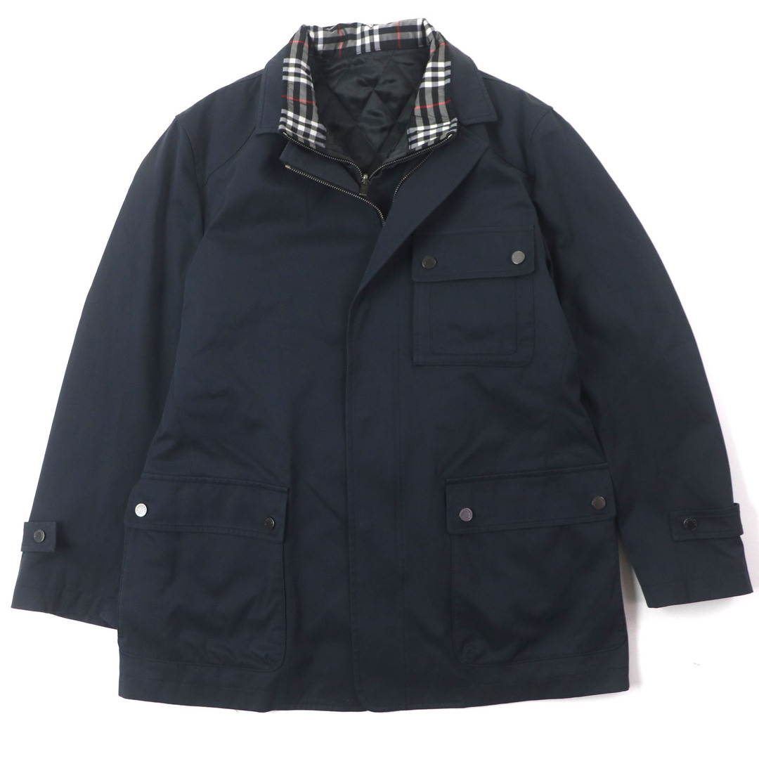【送料関税無料】 良品▽BURBERRY LONDON ラムレザー使い バーバリーロンドン ジャケット・アウター