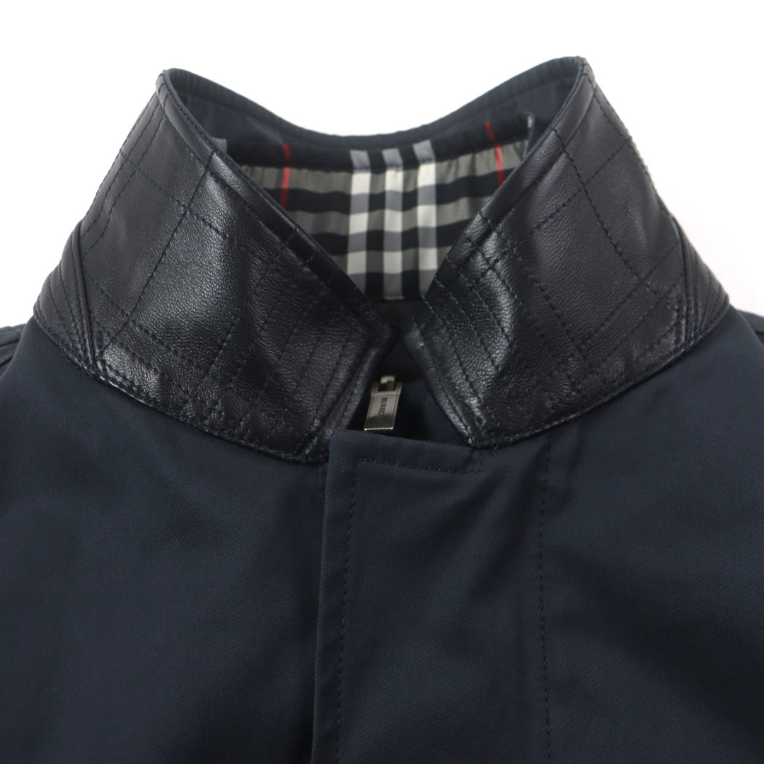 良品▽BURBERRY LONDON バーバリーロンドン ラムレザー使い