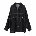 【ブラック】【F】・ELENCARE DUE カラーステッチシアーGジャン
