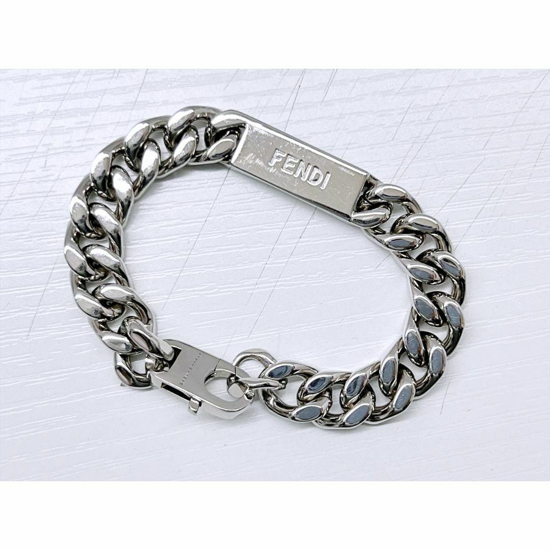 極美品 FENDI フェンディ 喜平チェーン FFロゴ ネックレス
