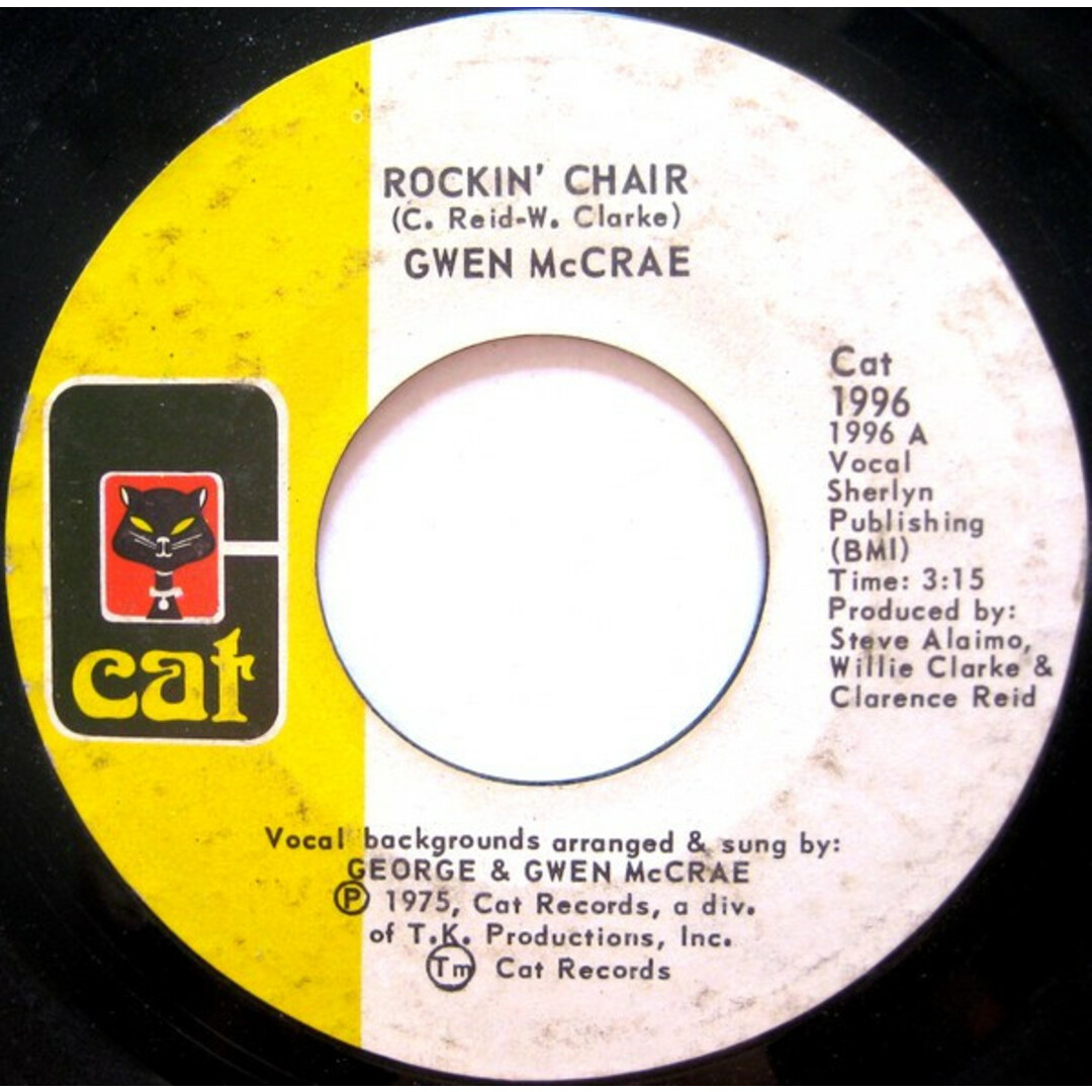 米7” Gwen McCrae Rockin Chair / It Keeps On Raining CAT1996 Cat /00080 エンタメ/ホビーのエンタメ その他(その他)の商品写真