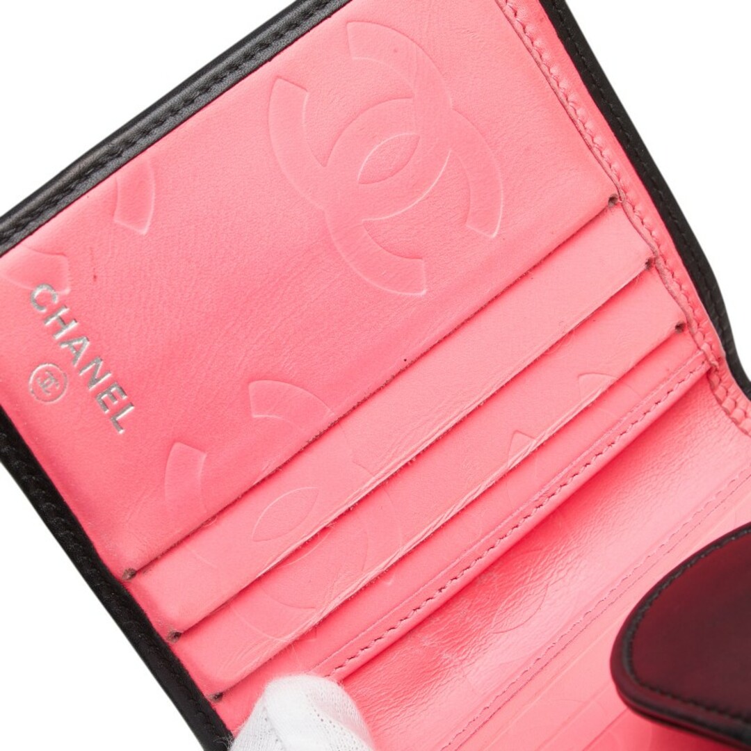CHANEL - シャネル カンボンライン ココマーク 二つ折り財布 CHANEL - シャネル カンボンライン ココマーク 二つ折り財布