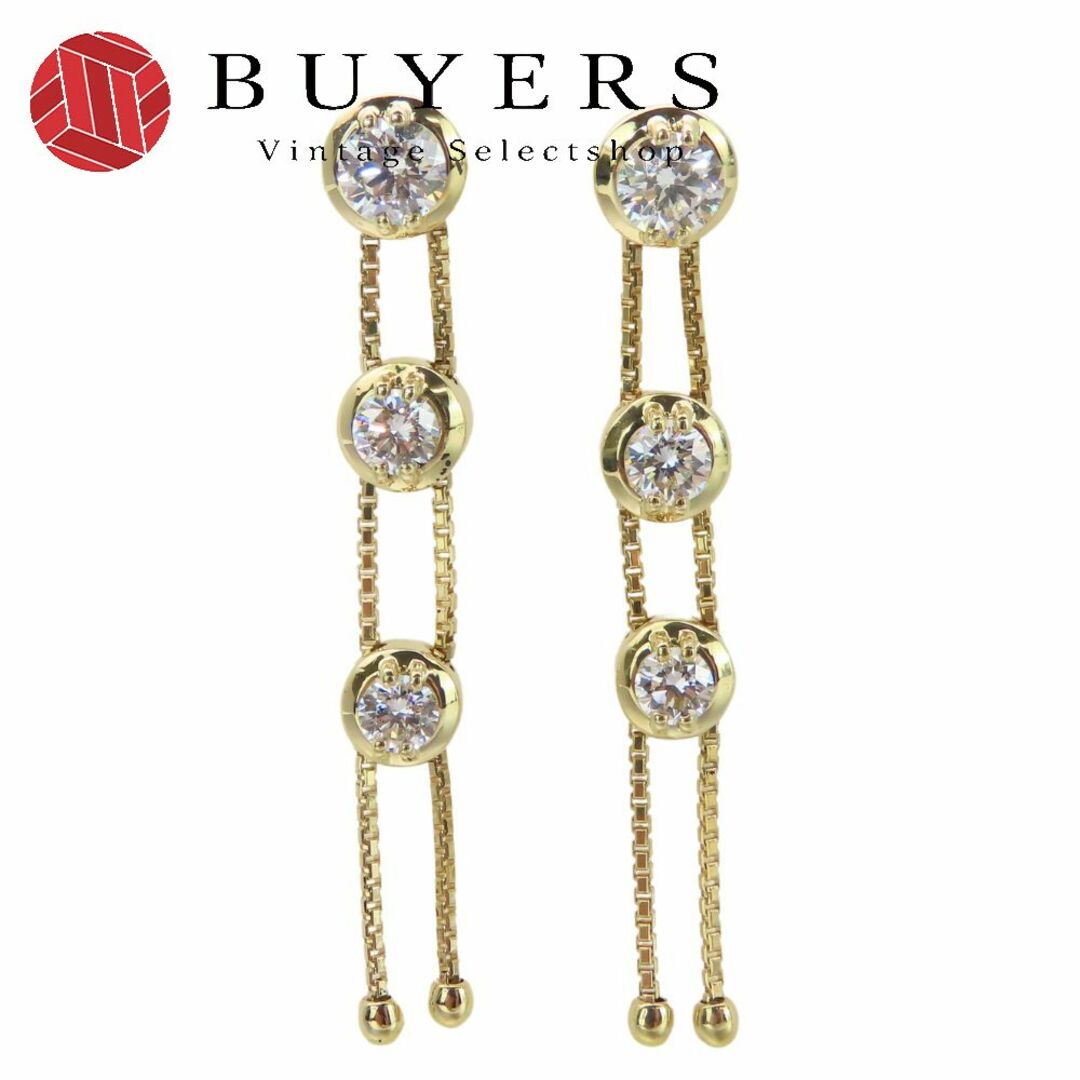 TASAKI - 【中古】 タサキ ピアス トリロジー K18YG ダイヤモンド 約6.5g イエローゴールド アクセサリー おしゃれ レディース 女性 TASAKI