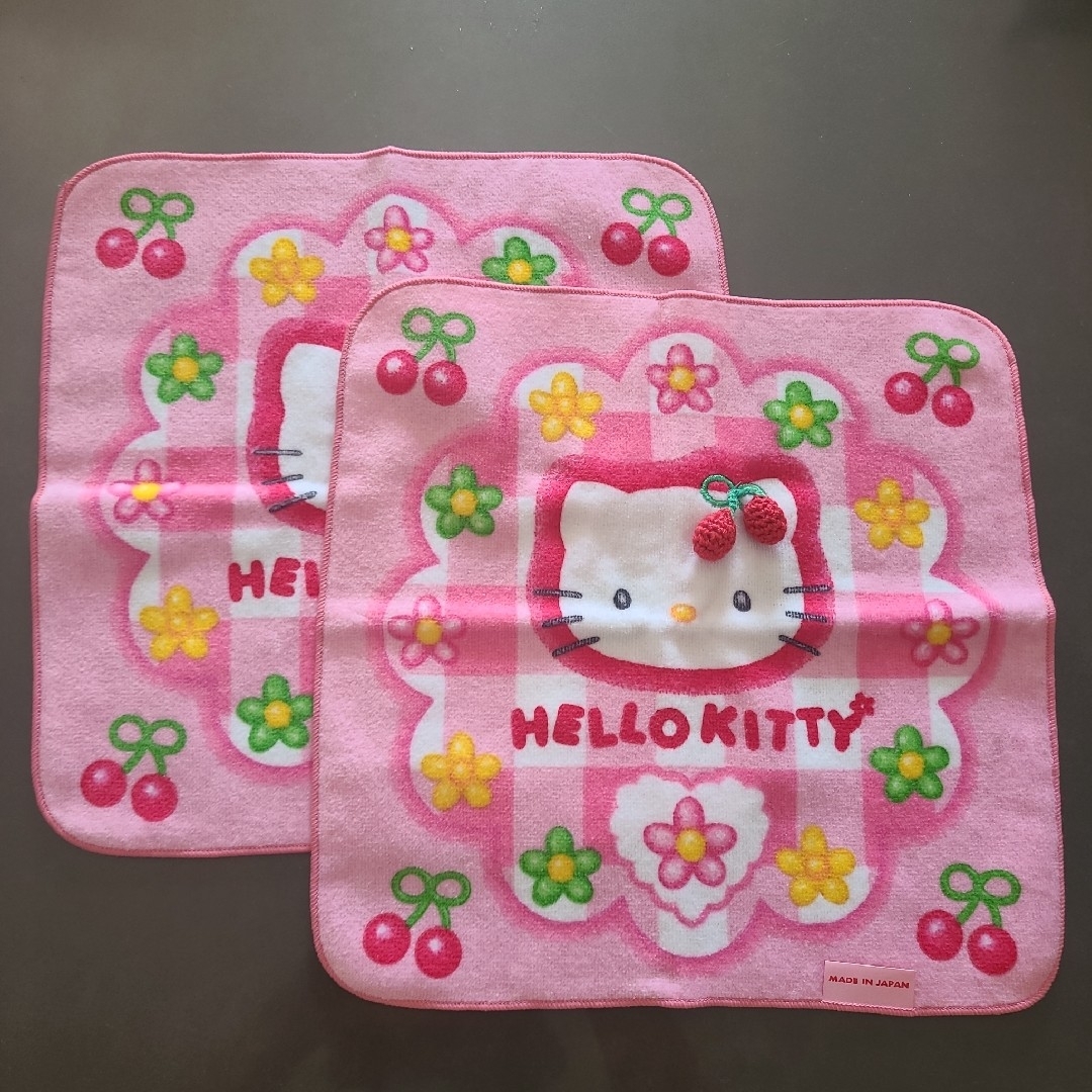 Hello kitty ミニタオルハンカチ2枚セット（ハローキティ