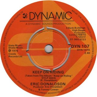 英7” Eric Donaldson Keep On Riding /  Am I Crying DYN107 Dynamic Sounds /00080(その他)