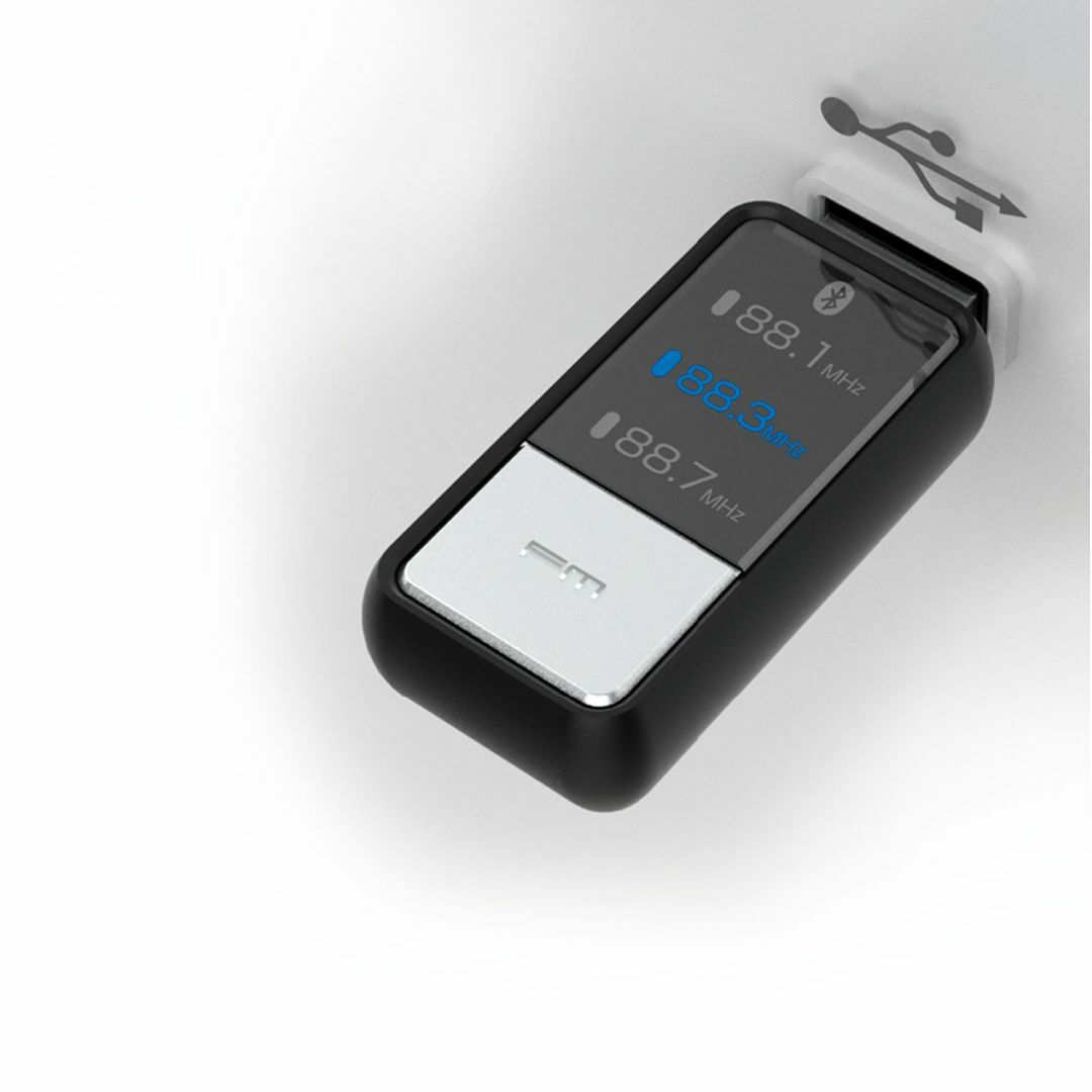 カシムラ(Kashimura) USBポートに接続できるBluetooth FM スマホ/家電/カメラのオーディオ機器(その他)の商品写真