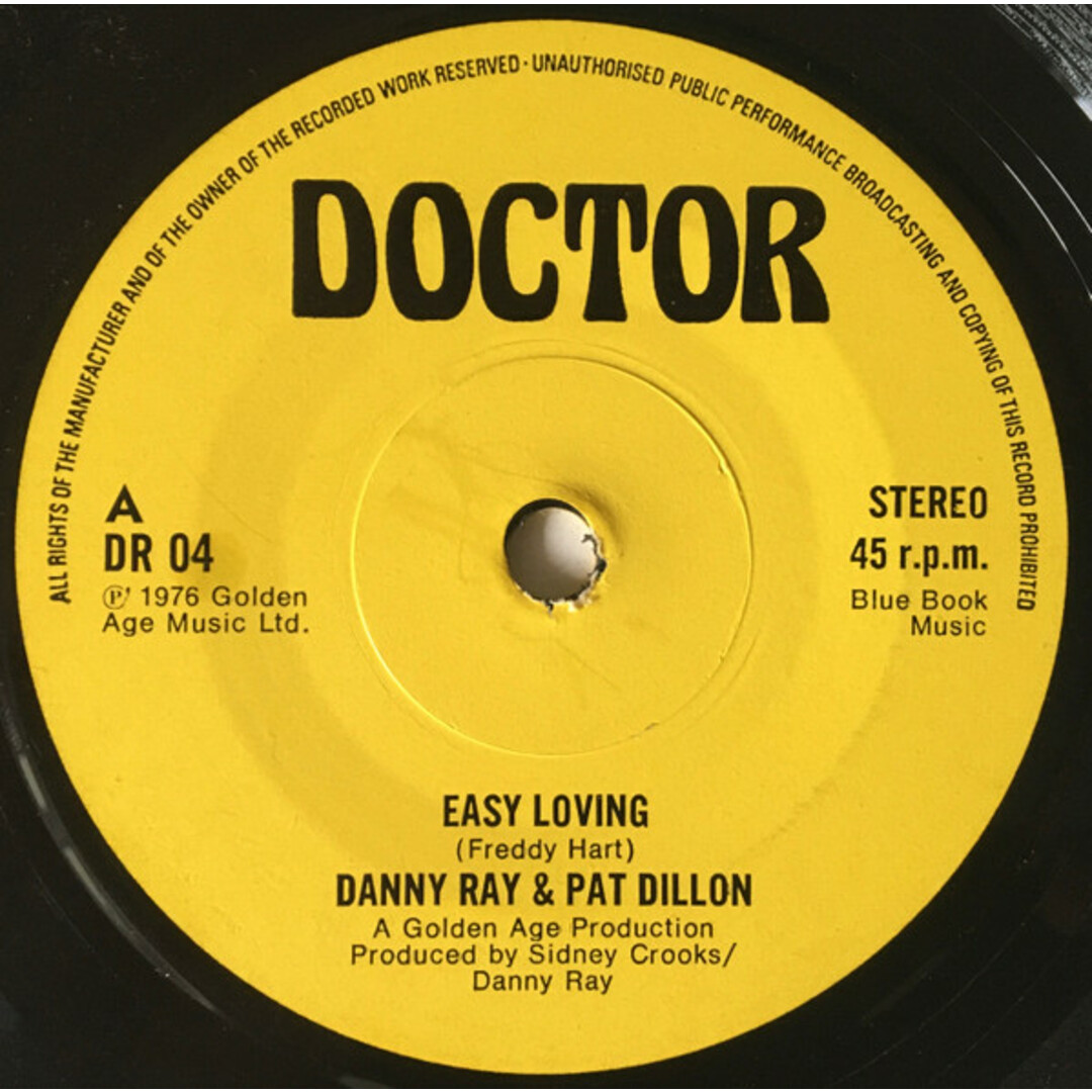 英7” Danny Ray & Pat Dillon Easy Loving DR04 Doctor /00080 エンタメ/ホビーのエンタメ その他(その他)の商品写真