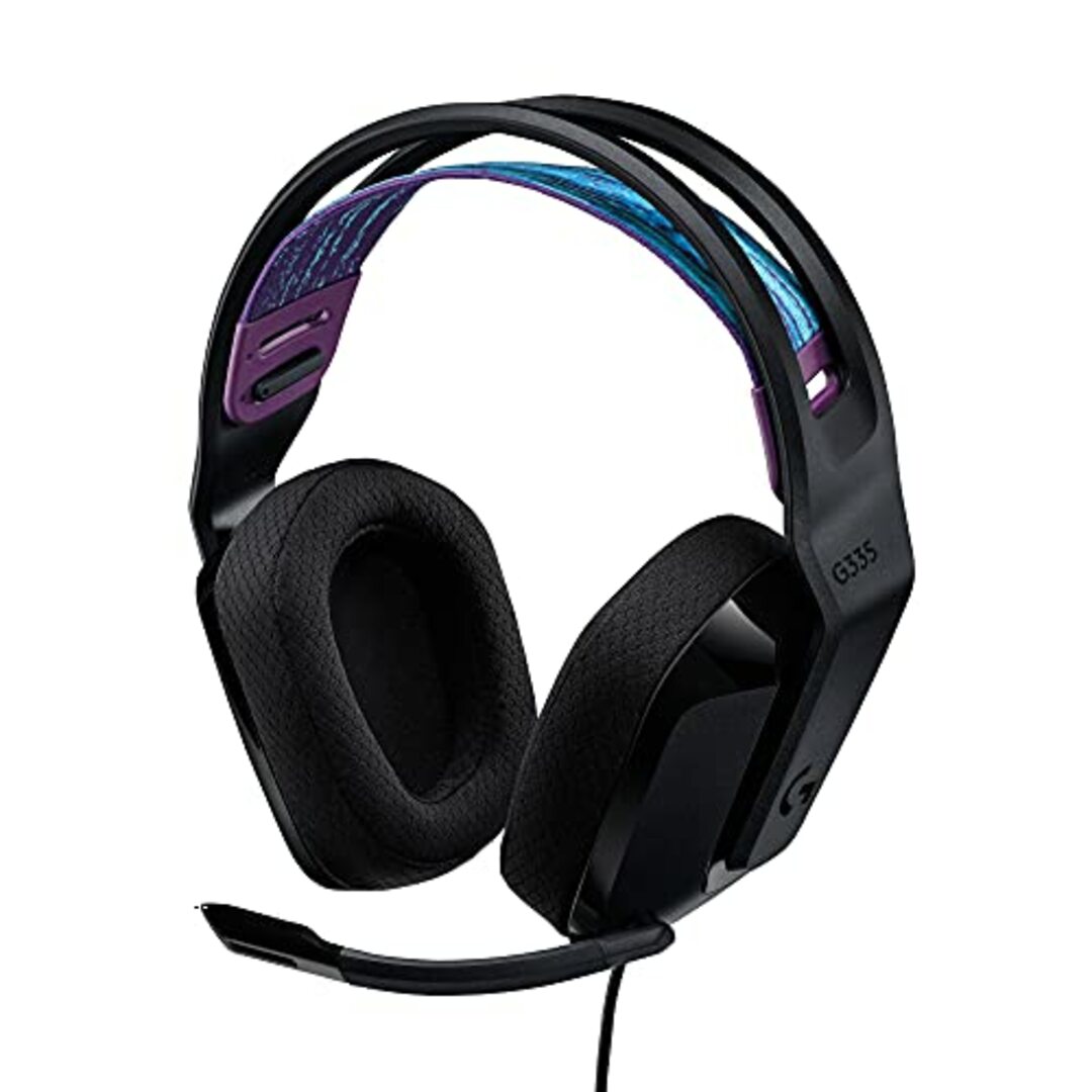 Logicool G ゲーミングヘッドセット G335 ゲーミング ヘッドセット G335BK 超軽量 222g 3.5mm 有線 立体音響 ステレオ 2.1ch フリップミュート マイク付き PS5 エンタメ/ホビーのゲームソフト/ゲーム機本体(その他)の商品写真