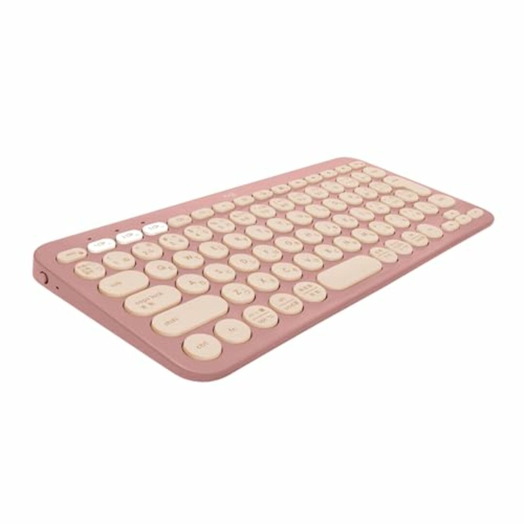 ロジクール ワイヤレスキーボード PEBBLE KEYS 2 K380sRO 薄型 軽量 415g 小型 Bluetooth Logi Bolt ワイヤレス 無線 キーボード Easy-Switch スマホ/家電/カメラの生活家電(その他)の商品写真