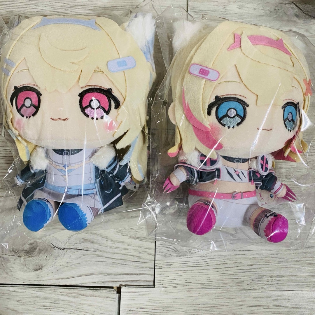 hololive(ホロライブ)の2点セット フワモコ ぬいぐるみ friends with u ホロライブ エンタメ/ホビーのおもちゃ/ぬいぐるみ(ぬいぐるみ)の商品写真