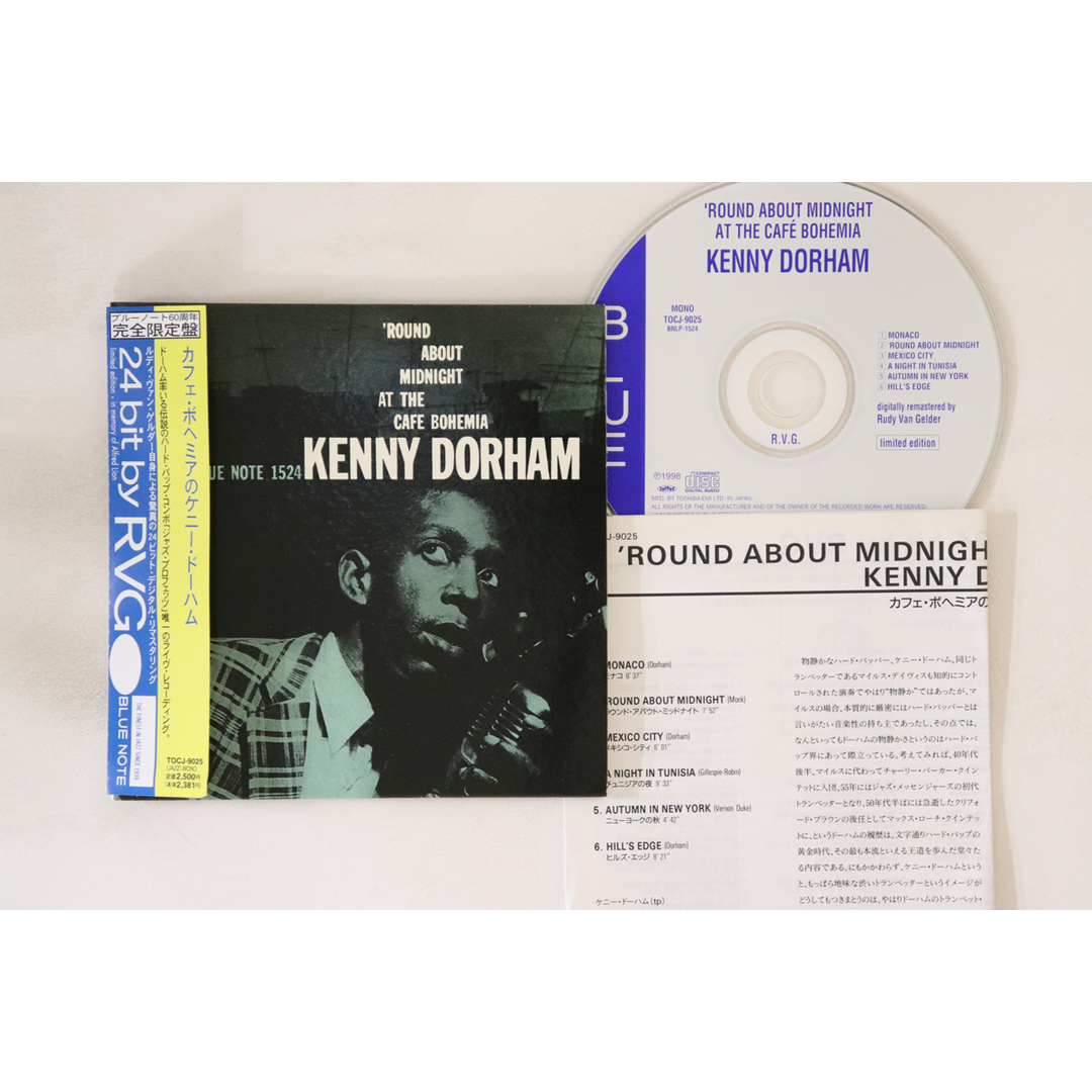 CD Kenny Dorham Round About Midnight TOCJ9025 Blue Note Japan 紙ジャケ /00110 エンタメ/ホビーのCD(ジャズ)の商品写真