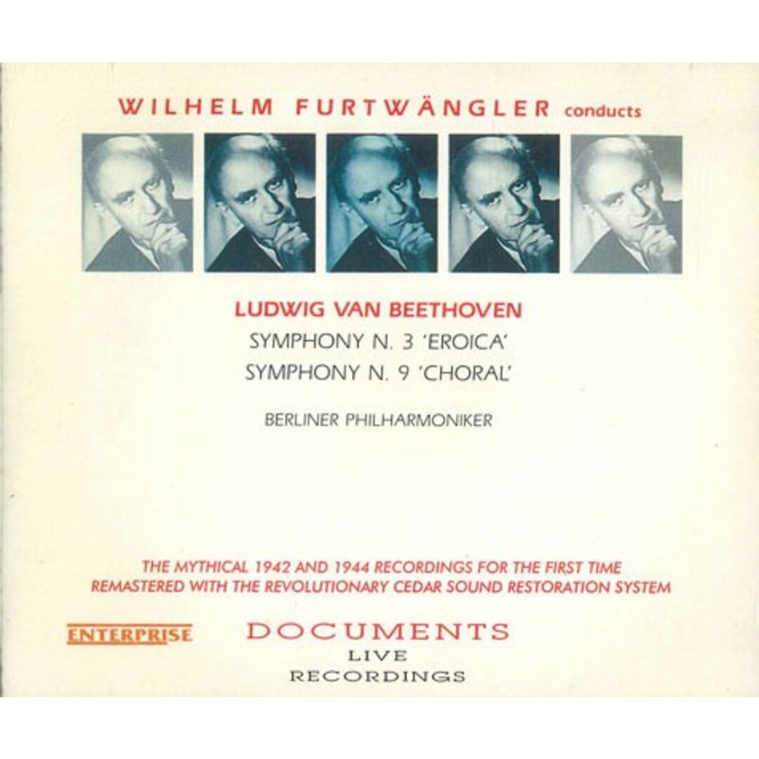 2CD Wilhelm Furtwangler Beethoven: Symphony No.3 LV91920 DOCUMENTS /00220 エンタメ/ホビーのCD(クラシック)の商品写真