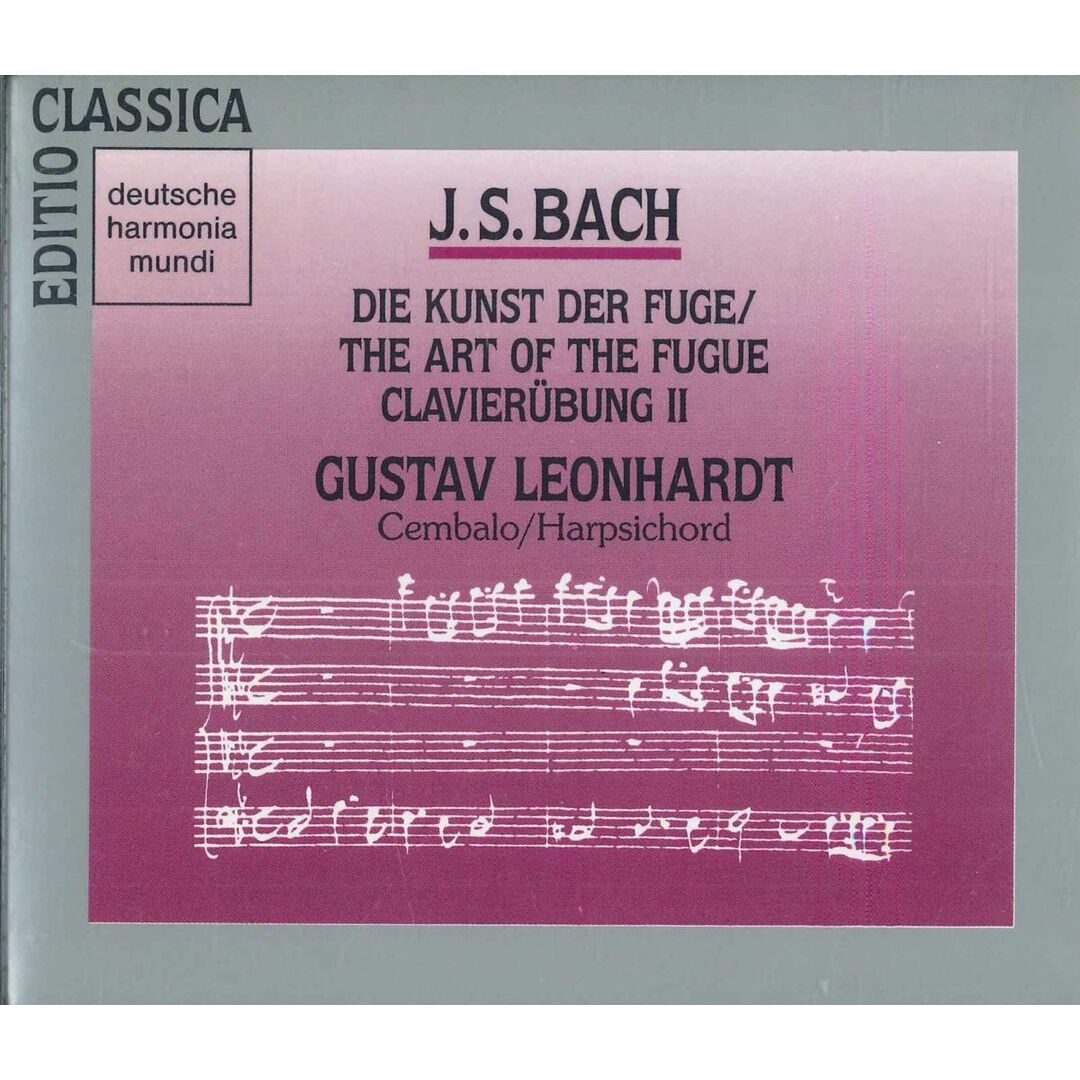 2CD Gustav J.s. Bach : Die Kunst Der Fuge BVCD183233 BMG /00220 エンタメ/ホビーのCD(クラシック)の商品写真