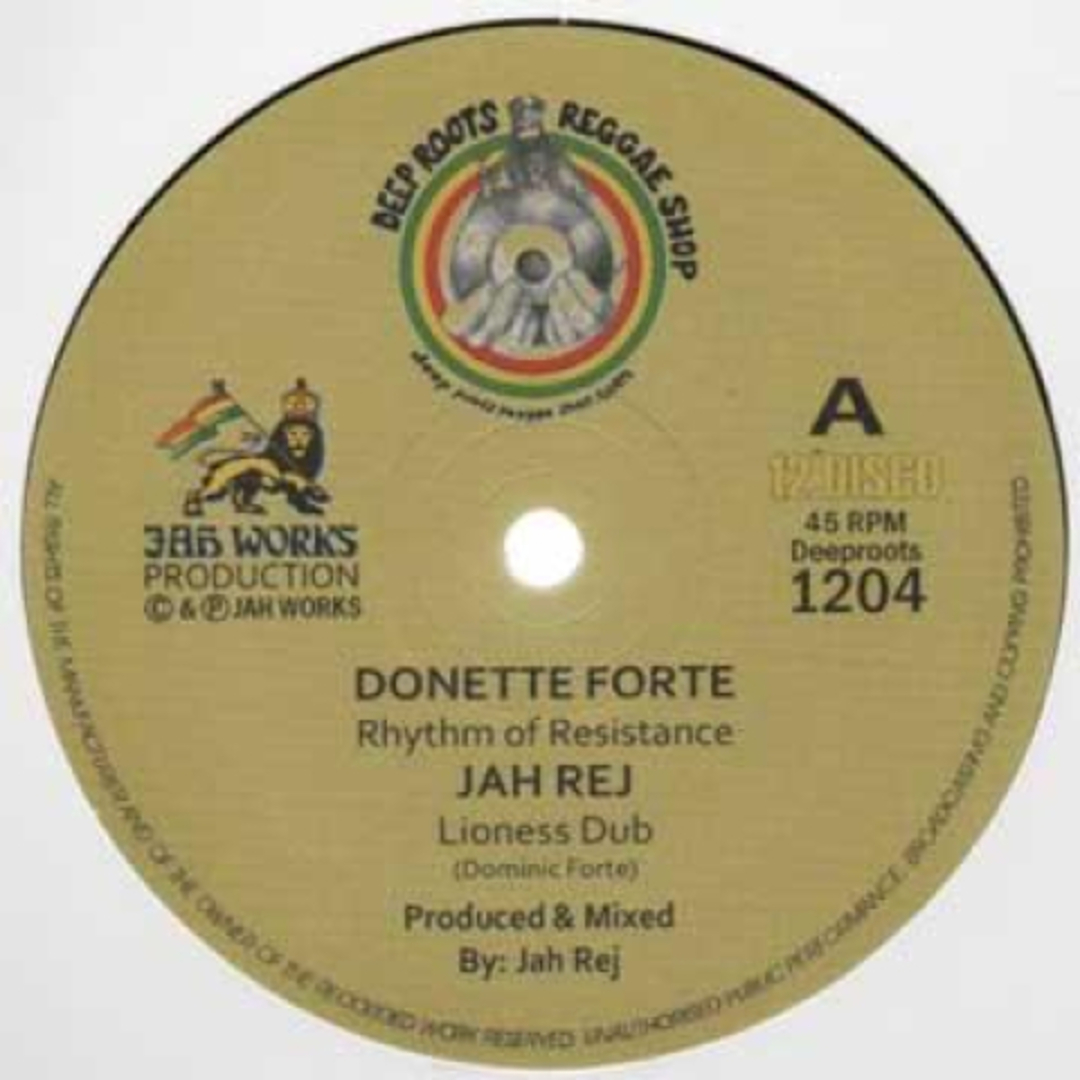 欧12” Donette Forte; Jah Rej / Jah R Rhythm Of Resistance; Lioness Dub / Dub Of Resistan DR1204 Jah Works/Deep Roots /00176 エンタメ/ホビーのエンタメ その他(その他)の商品写真