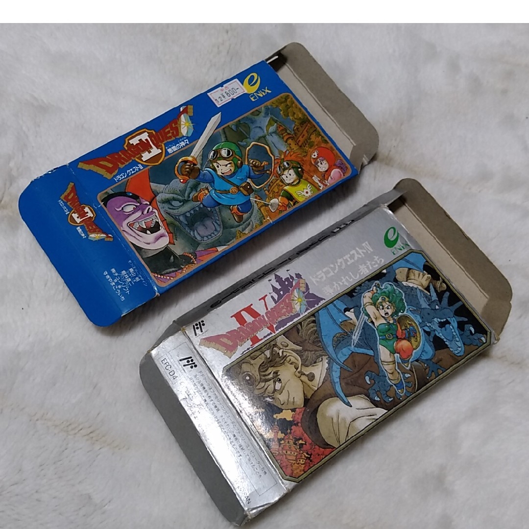 ファミリーコンピュータ(ファミリーコンピュータ)の【2点セット】ドラゴンクエストⅡ、Ⅳ　 エンタメ/ホビーのゲームソフト/ゲーム機本体(家庭用ゲームソフト)の商品写真
