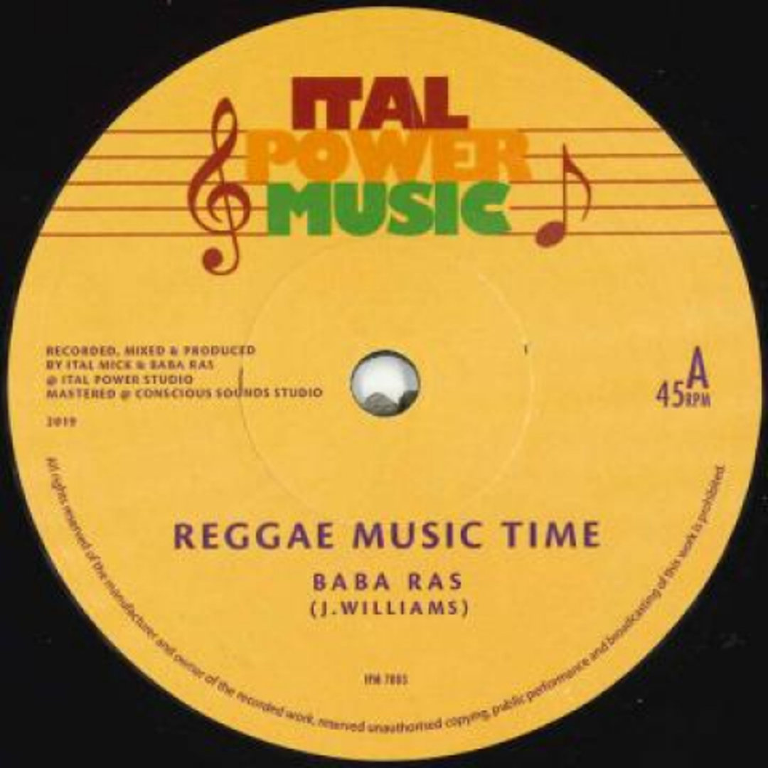 英7” Baba Ras / Ital Mick Reggae Music Time / Version IPM7003 Ital Power Music /00048 エンタメ/ホビーのエンタメ その他(その他)の商品写真