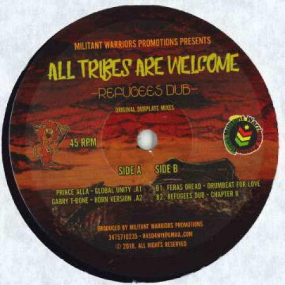 英12” Prince Alla; Gabry T Bone / Fe Global Unity; Solo Version / Drumbeat For Love; Ref MWP2018 Militant Warriors /00230 エンタメ/ホビーのエンタメ その他(その他)の商品写真