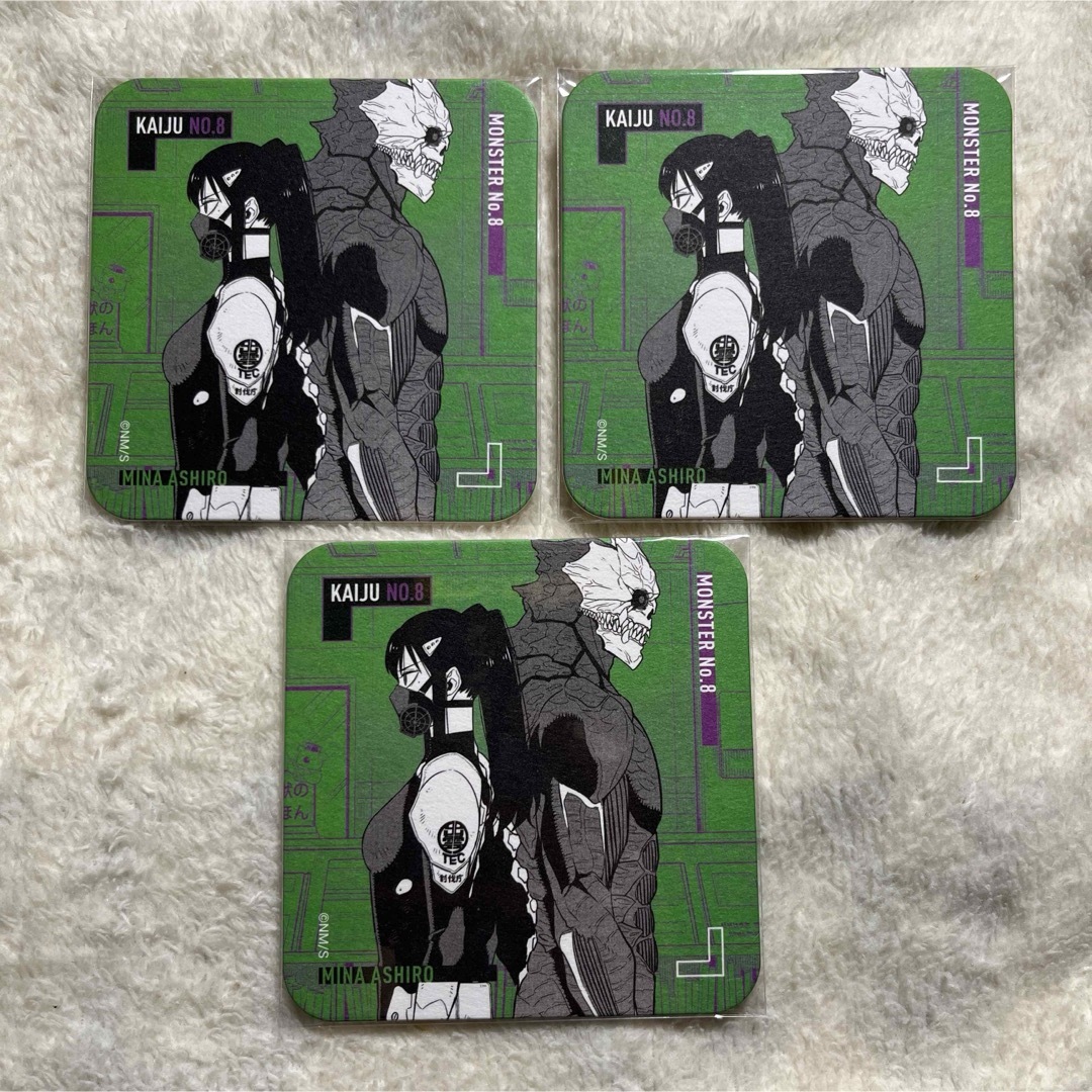 怪獣8号 怪獣8号&亜白ミナ アートコースターセット エンタメ/ホビーのアニメグッズ(その他)の商品写真
