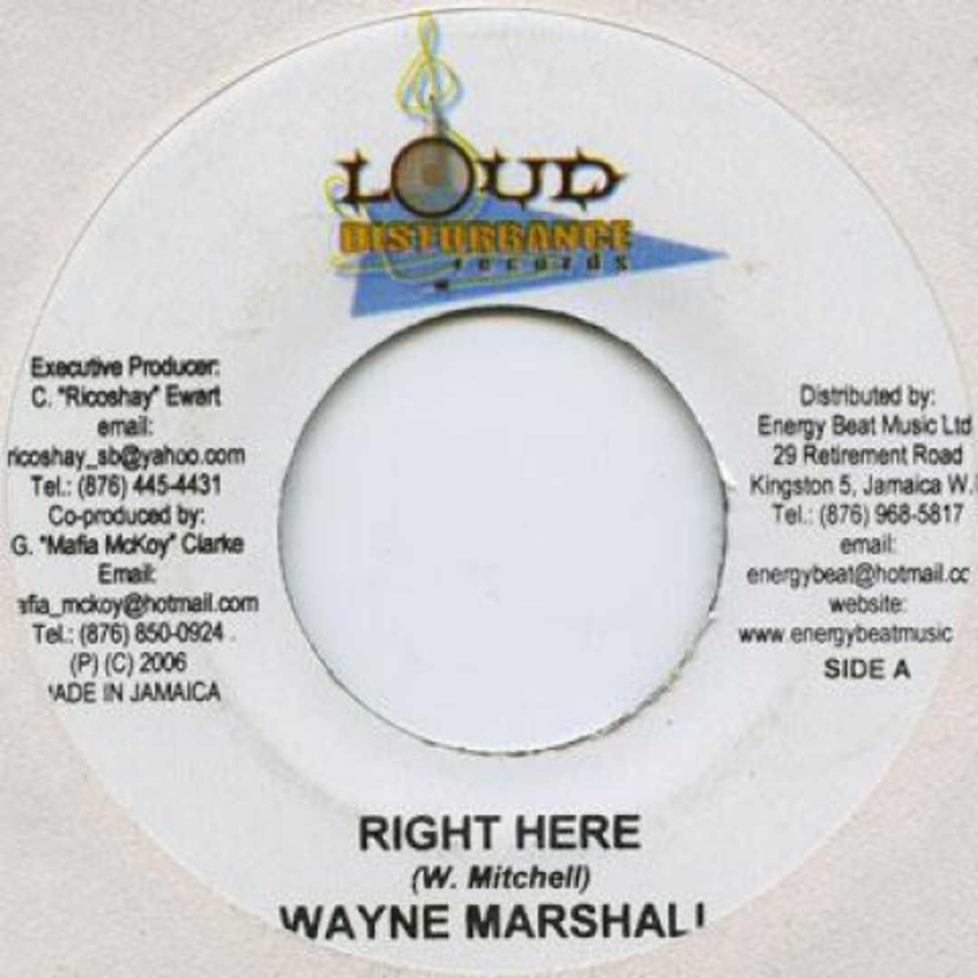 ジャマイカ7” Wayne Marshall Right Here Loud Disturbance /00048 エンタメ/ホビーのエンタメ その他(その他)の商品写真
