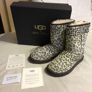 ジミーチュウ(JIMMY CHOO)の激安超美品レア★定価71400円★JIMMY CHOO×UGG★豹柄★23cm(ブーツ)