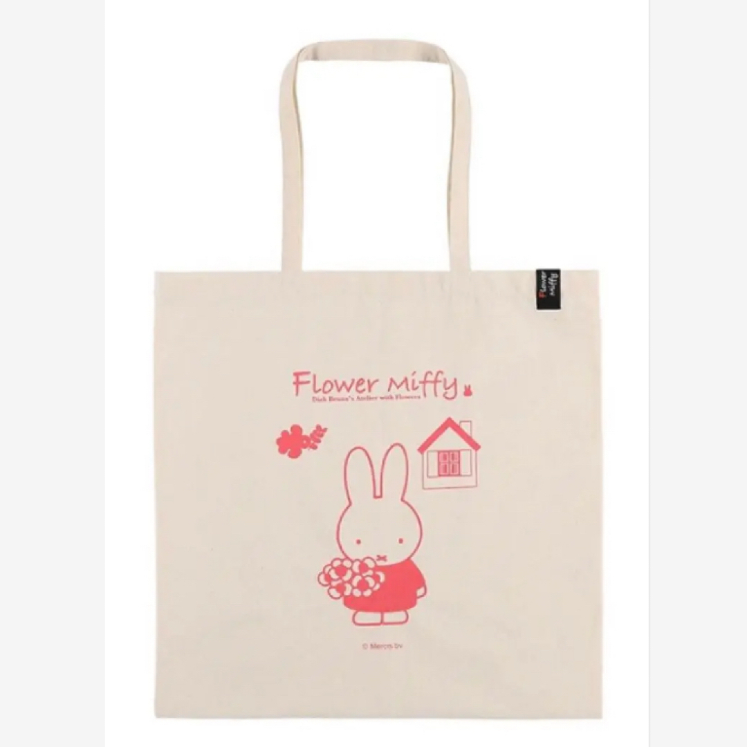 miffy(ミッフィー)の【新品】フラワーミッフィー ショップトートバッグ 母の日 エンタメ/ホビーのおもちゃ/ぬいぐるみ(キャラクターグッズ)の商品写真