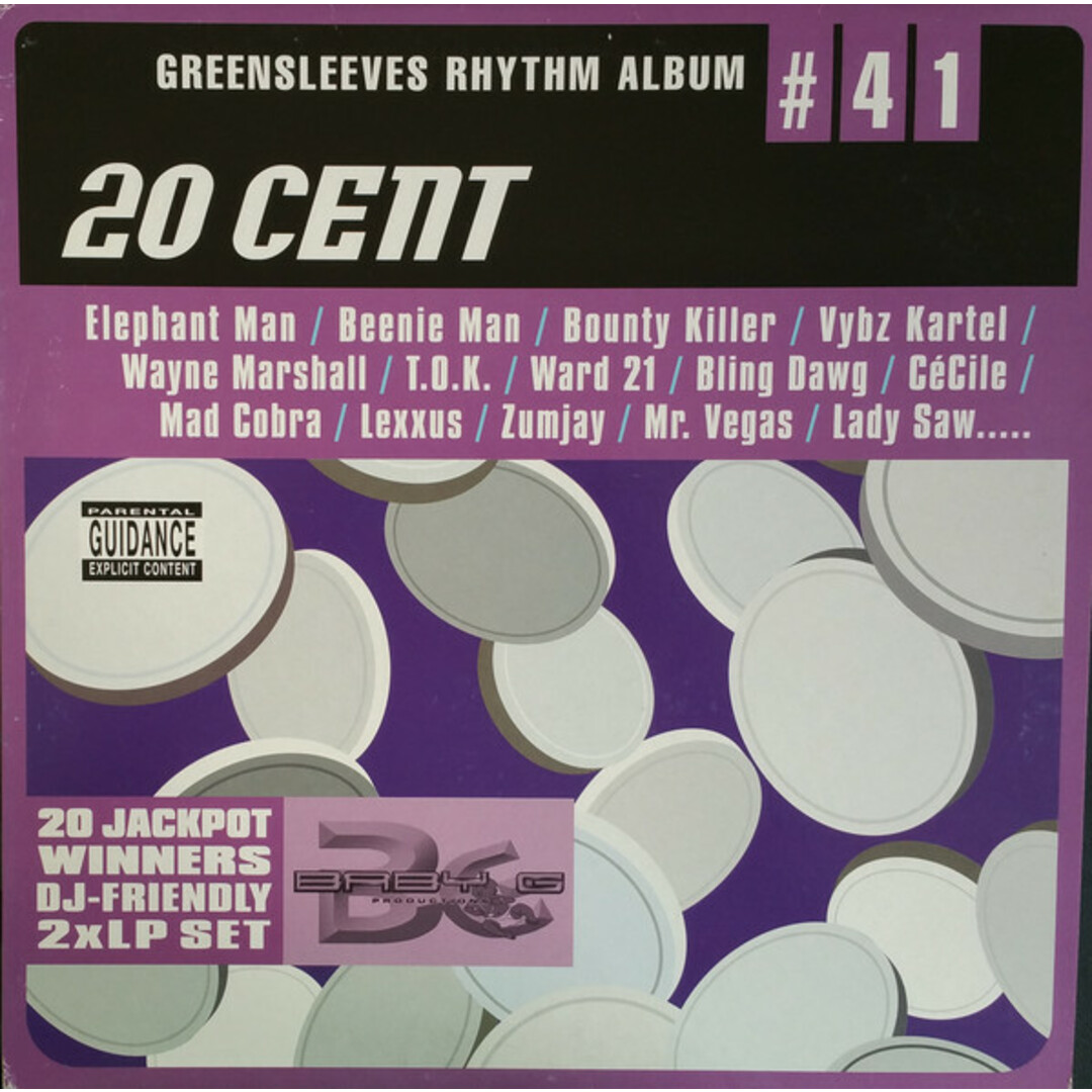 英2discs LP Various 20 Cent GRELD741 Greensleeves Records /00520 エンタメ/ホビーのエンタメ その他(その他)の商品写真