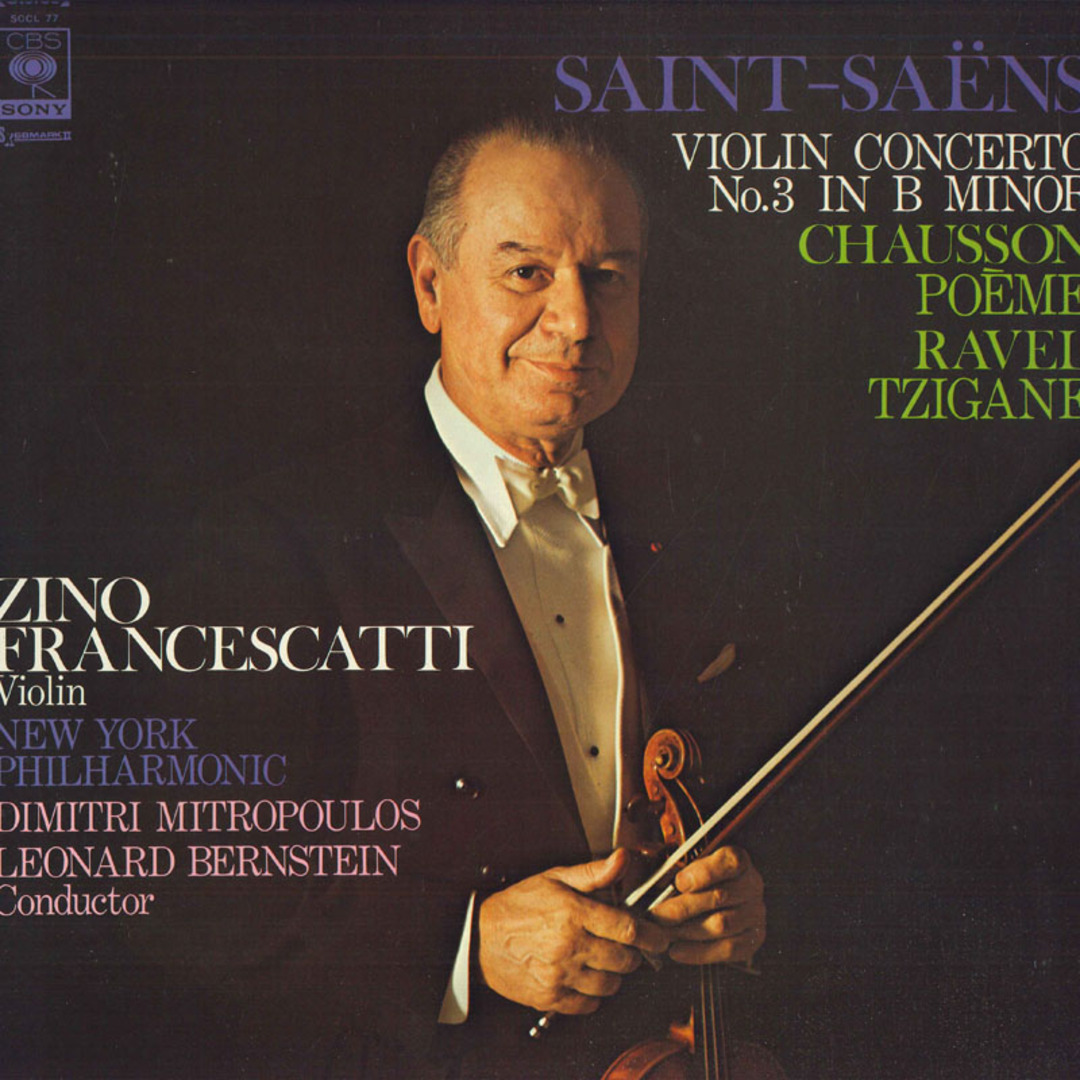 LP Zino Francescatti, New York Ph サン=サーンス: ヴァイオリン協奏曲第3番 ロ短調 作品6 SOCL77 CBS SONY /00400 エンタメ/ホビーのエンタメ その他(その他)の商品写真