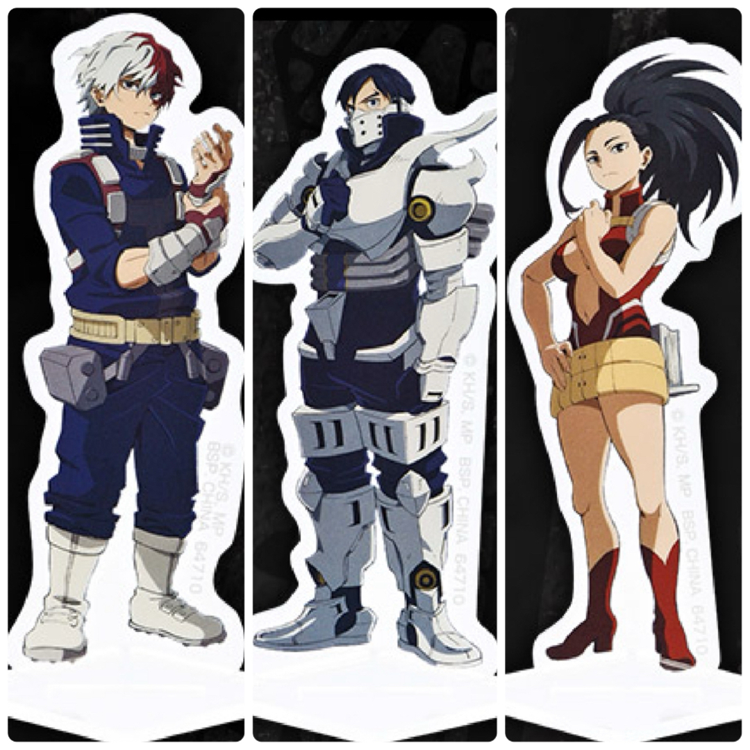 BANDAI(バンダイ)の新品 1番くじ ヒロアカ アクリルスタンド 轟 八百万 飯田 3点セット エンタメ/ホビーのおもちゃ/ぬいぐるみ(キャラクターグッズ)の商品写真