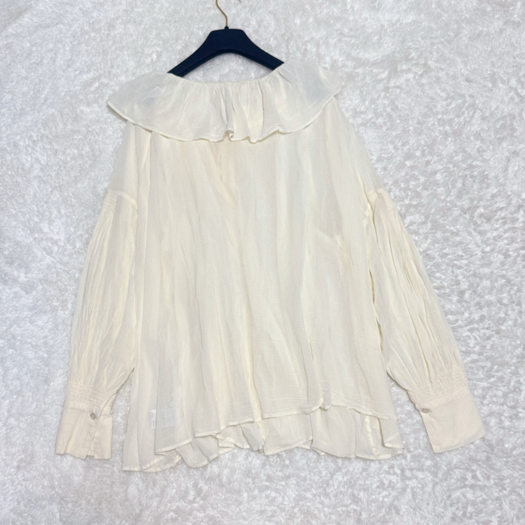 crinkle crinkle crinkle シアー コットン フレアブラウスの通販