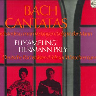 LP Elly Ameling , Hermann Prey バッハ：カンタータBWV32,BWV57 13PC296 PHILIPS /00260(その他)