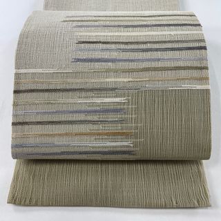 袋帯 美品 秀品 お太鼓柄 正絹 【中古】(帯)