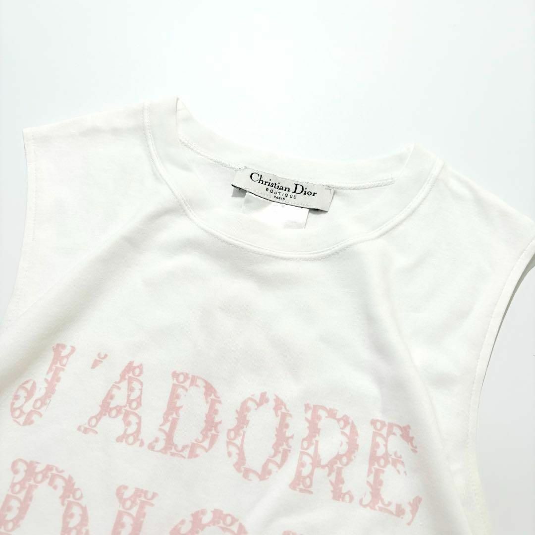 今ならほぼ即納！ - Dior Christian 【美品】Christian ロゴ タンクトップ Dior トップス