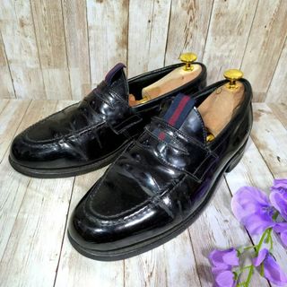 サンダース(SANDERS)の【Sanders】イングランド製☆コインローファー☆エナメル☆9490BP(ドレス/ビジネス)