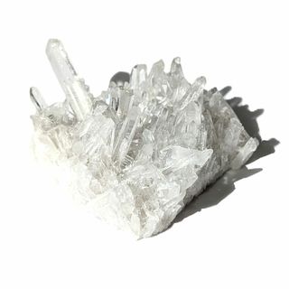 キラキラ感が半端ない!!愛くるしい 四川水晶クラスター 原石 64g 運気好転 (彫刻/オブジェ)