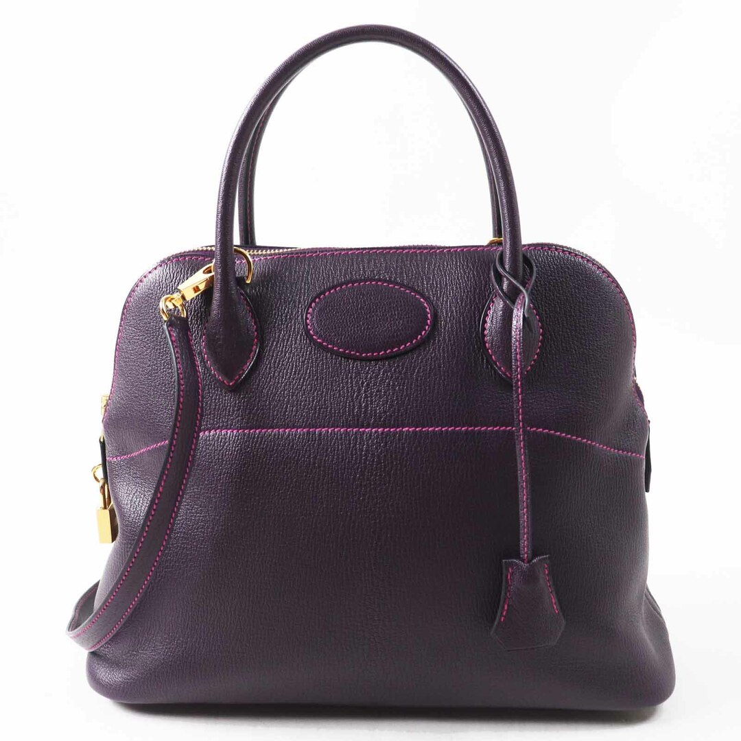 HERMES - 極美品◎HERMES エルメス ボリード31 レザン ローズパープル ゴールド金具 SPO スペシャルオーダー シェーブル 2WAY ハンド／ショルダーバッグ D刻印 箱・保存袋付き フランス製 正規品 レディース