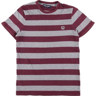 フレッドペリー(FRED PERRY)の古着 フレッドペリー FRED PERRY SPORTSWEAR 半袖 ボーダーTシャツ メンズS相当 /eaa549056(Tシャツ(半袖/袖なし))