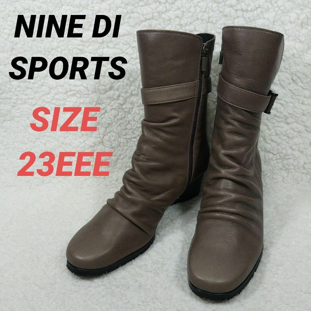 NINE DI SPORTS　レザーブーツ　オールウェザー　レディース　23cm