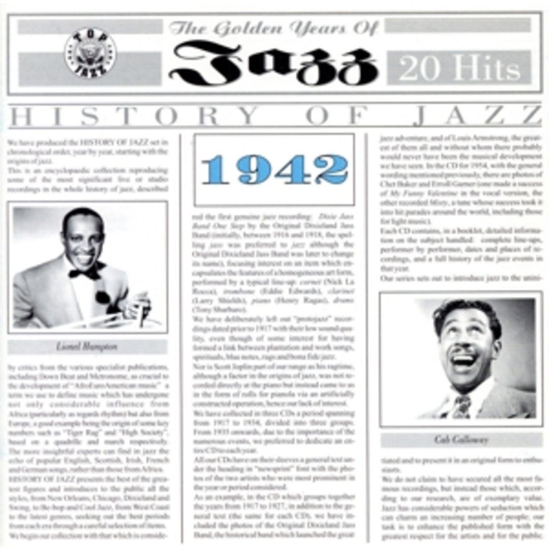 【輸入盤】History of Jazz 1942 エンタメ/ホビーのCD(ジャズ)の商品写真