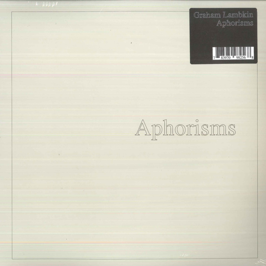 米2LP Graham Lambkin Aphorisms BLANKFORMSEDITI Blank Forms Editions /00660 エンタメ/ホビーのエンタメ その他(その他)の商品写真