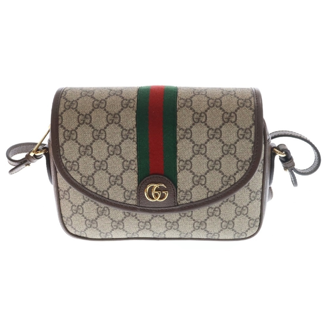 GUCCI - GUCCI グッチ オフィディア GG スモール ショルダーバッグ GGスプリーム キャンバス ベージュ×ブラウン PVC×レザー 722117