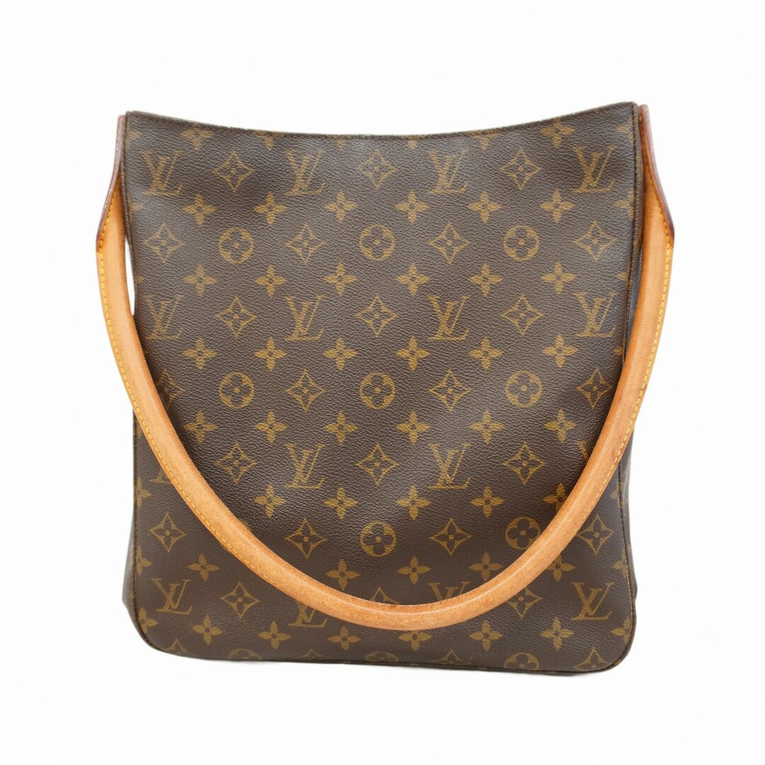 LOUIS VUITTON - 【5eb1241】ルイヴィトン ショルダーバッグ モノグラム ルーピングGM M51145 ブラウン【中古】レディース