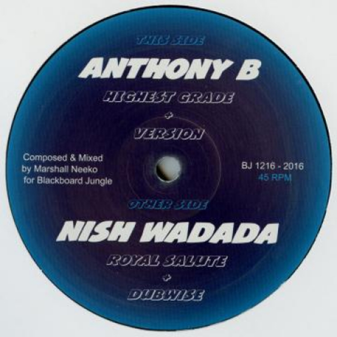 欧12” Anthony B / Nish Wadada Highest Grade; Version / Royal Salute; Version BJ1216 Blackboard Jungle /00178 エンタメ/ホビーのエンタメ その他(その他)の商品写真