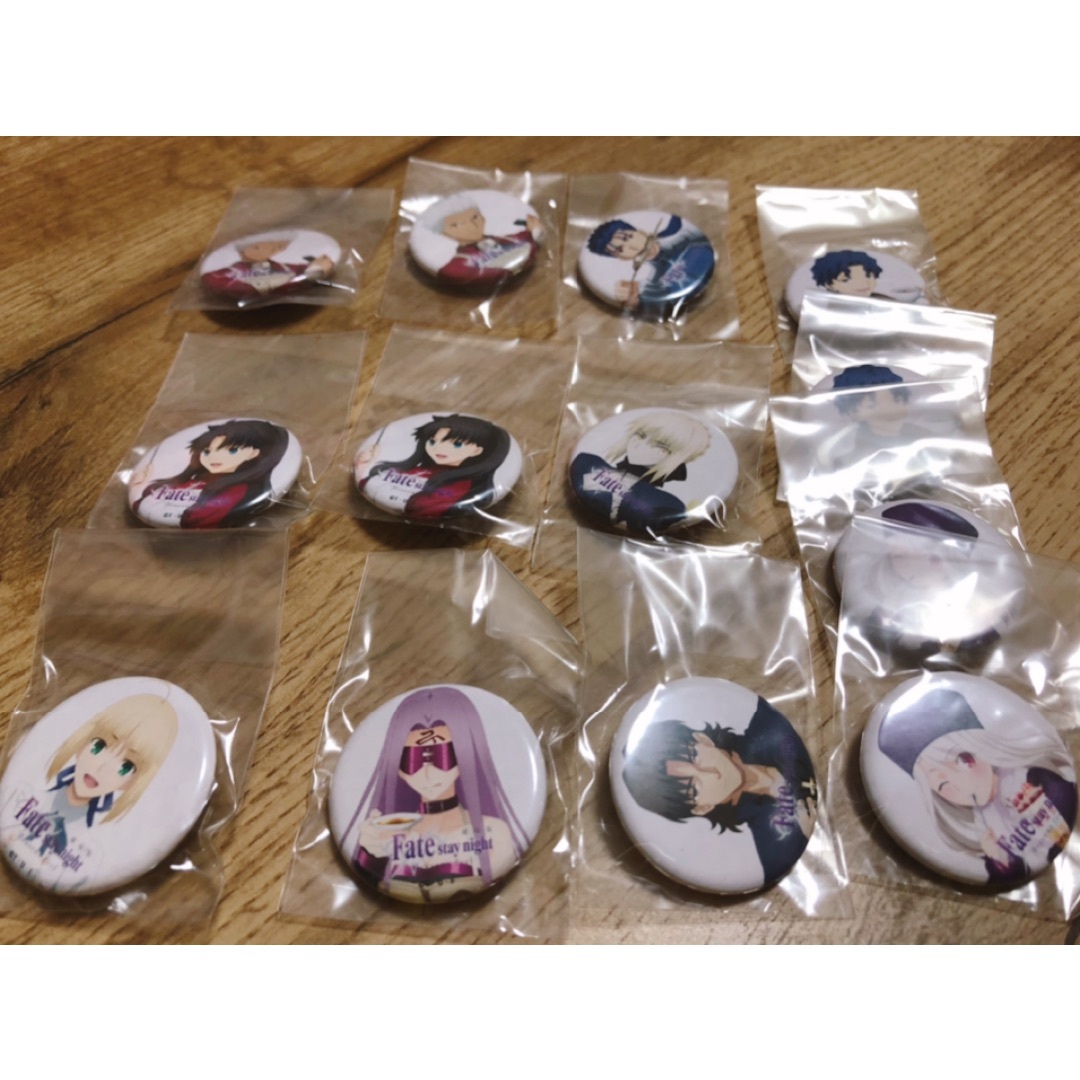 Fate 缶バッジ　ランサー  アーチャー   凛　カフェ　ufotable