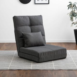 タンス源 クッション付きソファベッド、床置きソファチェア、ローソファ