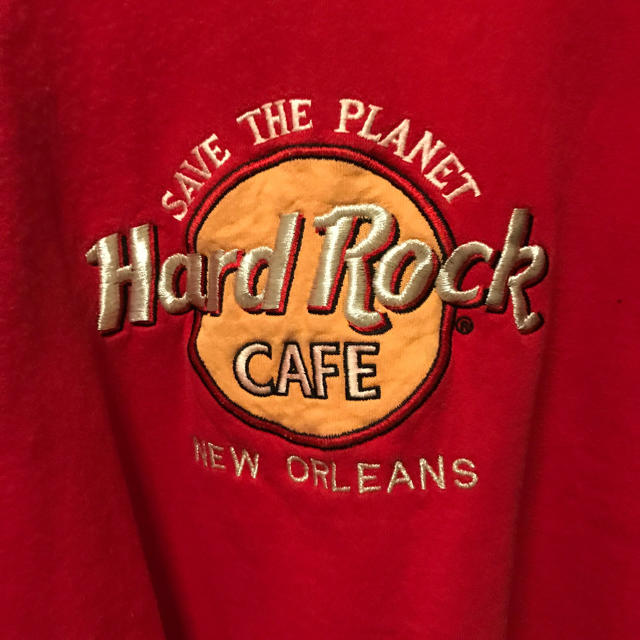 HardRockCAFE RED×PINK スウェット 美品 レディースのトップス(トレーナー/スウェット)の商品写真