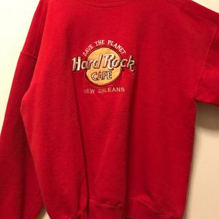 HardRockCAFE RED×PINK スウェット 美品(トレーナー/スウェット)