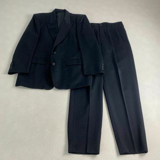 ブラックフォーマル　スーツ　大きいサイズ　万能　黒　セレモニー　冠婚葬祭(スーツ)